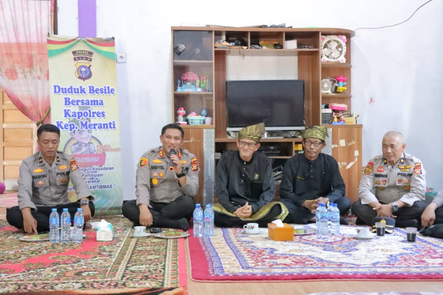 Kapolres Andi Yul Silaturahmi dengan Ketua LAM dan Masyarakat Merbau